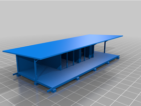 summer house building rest 3d print model - Mito3D