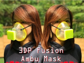 hepa ambu mask bvm fusion covid-19 3d print model - Mito3D