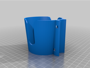 wheelchair cup holder 3d print model - Mito3D