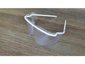 simples quadro Armação respingo óculos 3d print model - Mito3D