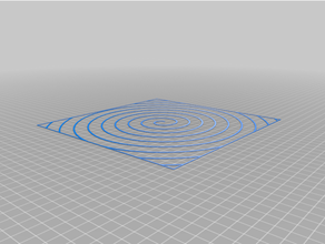 bed level test leveling spiral 3d print model - Mito3D