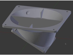 fanadapter 70 50 compatto mm fan adattatore 3d print model - Mito3D