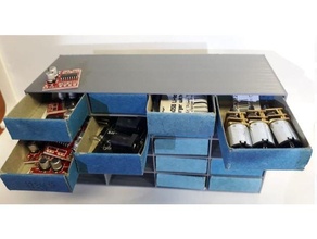 matchbox drawer small parts storage 3d print model - Mito3D
