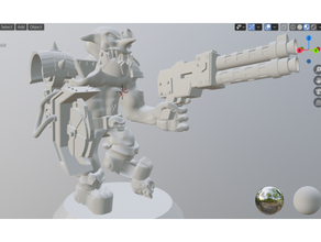 gobbo gretchin lutin gentil mega armour marteau guerre 3d print model - Mito3D