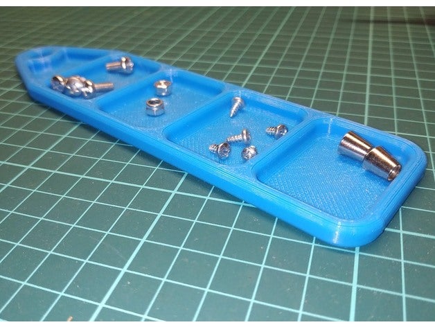 screw tray box holder 3D print model - Mito3D