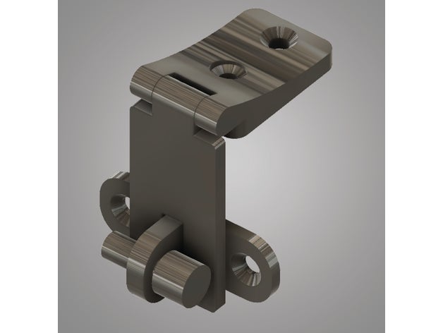 perfect door latch - print-in-place cierre lock pasador pestillo puerta 3D print model - Mito3D