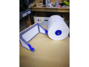 porta rodar 58mm soporte dyi herramienta organizador portarrollos papel rollo carrete rodillo almacenamiento baño 3d print model - Mito3D