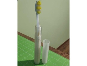 toothbrush travel box case 3d print model - Mito3D