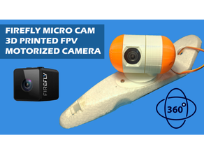 halcón ojo luciérnaga micro leva 360 motorizado cámara zumbido fpv montar rc avión sg90 3d print model - Mito3D