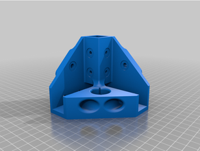 corner reinforcement flsun cube 2020 aluminum frame shape 3d printer 608-2rs 608-zz bearing holder support shaped 3d print model - Mito3D