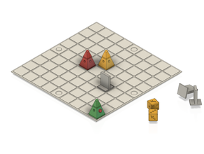 basit yazı tahtası oyun 3dgame 3dmodel 3dmodeling masa oyunu zar kule 3d print model - Mito3D