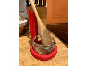 wooden spoon rest 3d print model - Mito3D