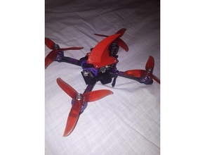 fin drone racing alfarc raptor 218 flip crash 3d print model - Mito3D