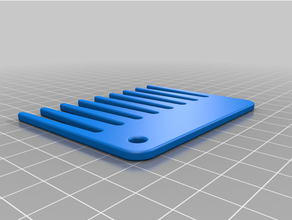 comb large tooth compact 3d print model - Mito3D