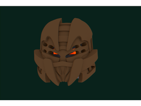 mask fear brotherhood -minirigby commission- bionicle lego 3d print model - Mito3D
