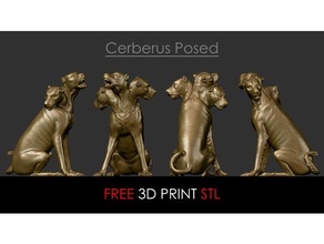 gratuito 3d stampa bernini cerbero 1622 cerbere Ade marmo Plutone proserpina Rinascimento scultura statua 3d print model - Mito3D