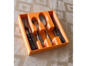 cutlery tray holder fork kitchen tool knife 3d print model - Mito3D