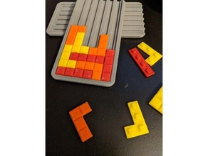 tetris board game 3d print model - Mito3D