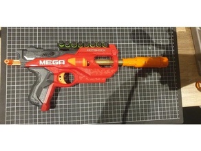 nerf choque forte desentupidor tubo latão adaptador 3d print model - Mito3D