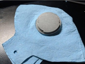covid 19 exhalación válvula azul tienda toalla máscara COVID covid19 covidmask piratear pandemia 3d print model - Mito3D