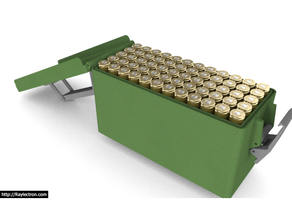 338 lapua munición caja botella doble armas 3d print model - Mito3D