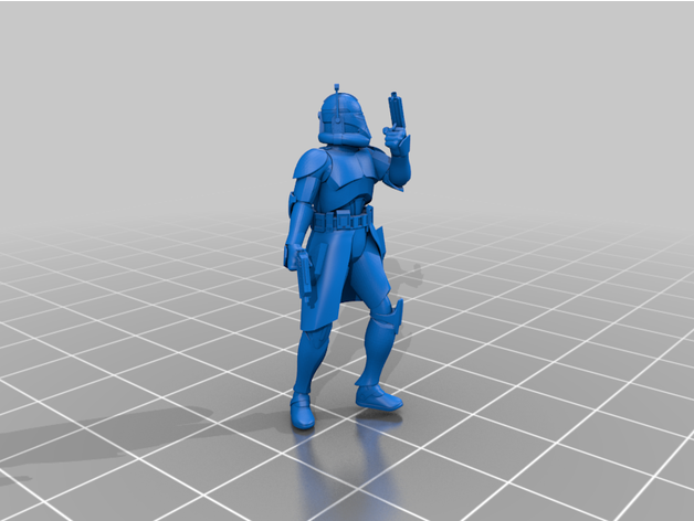 phase 2 commandant Wolfe légion cloner guerres étoile 3D print model - Mito3D