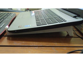 caderno stand soporte pára computador portátil acessórios pés ficar pé Notebooks suporte vertical 3d print model - Mito3D