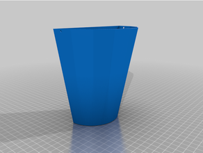 customized hanging wall planter 3d print model - Mito3D