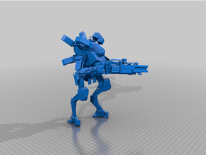 northstar prime - titanfall 2 ripped robot 3d print model - Mito3D