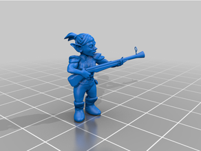 goblin menina caçador rifle dnd masmorras dragões figura miniatura nsfw 3d print model - Mito3D