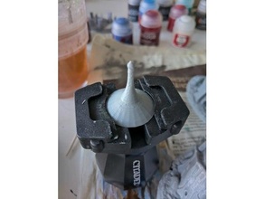 assembly holder 25mm base - citadel handle compatible fdm + material version 40k adapter paint printing miniature model painting tool warhammer 3d print model - Mito3D