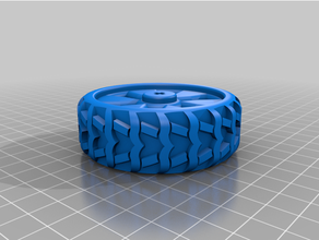 lego compatible wheel technic 3d print model - Mito3D