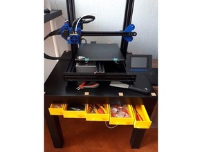 ikea lack table drawer set tool holder 3d print model - Mito3D