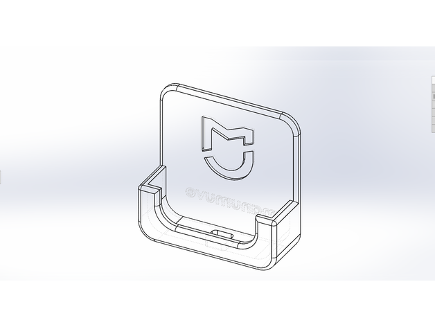 Xiaomi Mijia Temperatur Feuchtigkeit Druck Sensor Halter Unterstützung 3D print model - Mito3D