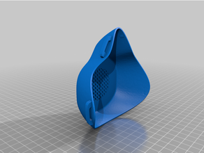 covid-19 mask respirator easy filter change 3d print model - Mito3D