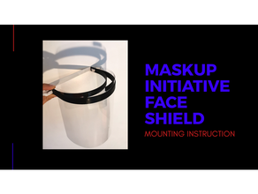 cara escudo proteção rosto mascarar coroa coronavírus covid 19 covid19 covidfaceshield hackear pandemia prevenção 3d print model - Mito3D