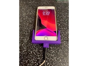 i phone 7 titolare supporto paraurti prende originale fulmini cavo caricabatterie Telefono per smartphone 3d print model - Mito3D