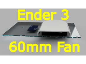 ender 3 electronics box fan 80mm 3d printer creality ender3 duct 3d print model - Mito3D