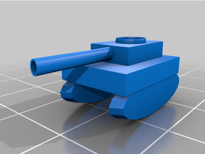 key chain tank 3d print model - Mito3D