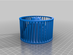 mblowery customized centrifugal blower squirell fan 3d print model - Mito3D