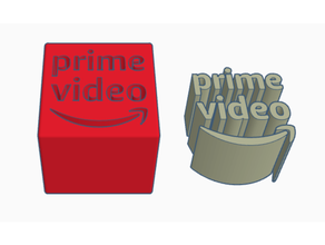 prime video icon amazon prime prime video 3d print model - Mito3D