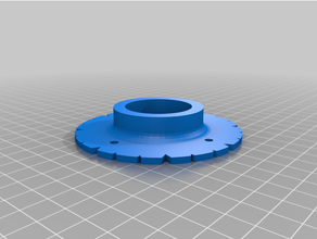 35 hole template routermy customized circle 3d print model - Mito3D