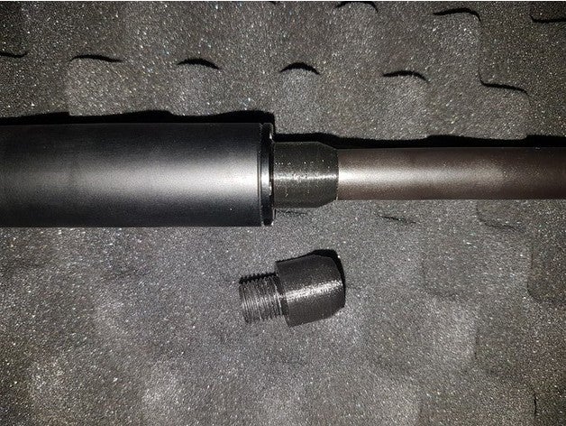 adaptateur filetage ger ap74 22lr barrel adapter canon jger 3D print model - Mito3D