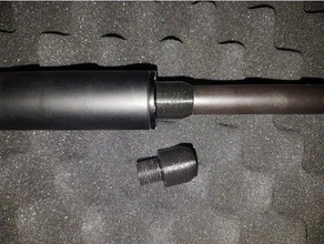 adaptateur filetage ger ap74 22lr barrel adapter canon jger 3d print model - Mito3D