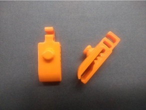 covid-19 face shield clips 3d print model - Mito3D