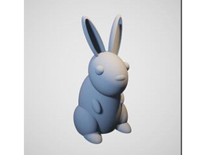 simple bunny easter holiday decoration rabbit 3d print model - Mito3D