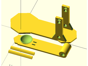 personnalisable élastique catapulte caoutchouc bande 3d print model - Mito3D