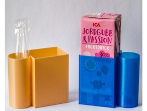 20 cl juice pack tetra holder children kids 3d print model - Mito3D