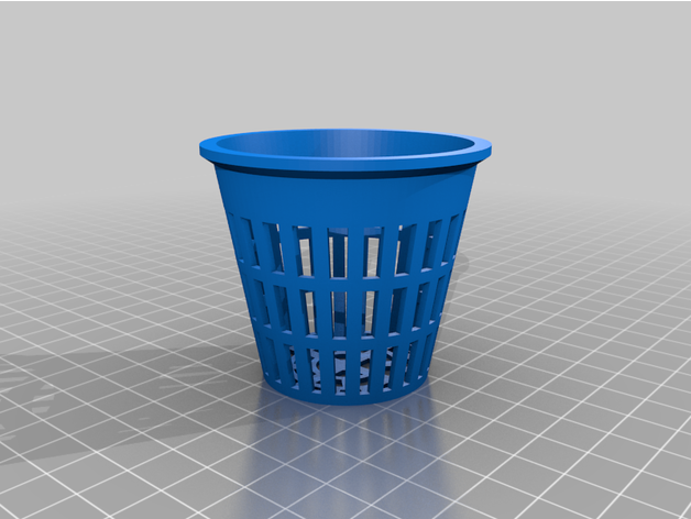 customized parametric net pot test3 3D print model - Mito3D