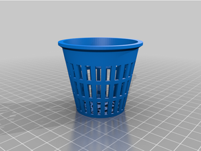 customized parametric net pot test3 3d print model - Mito3D